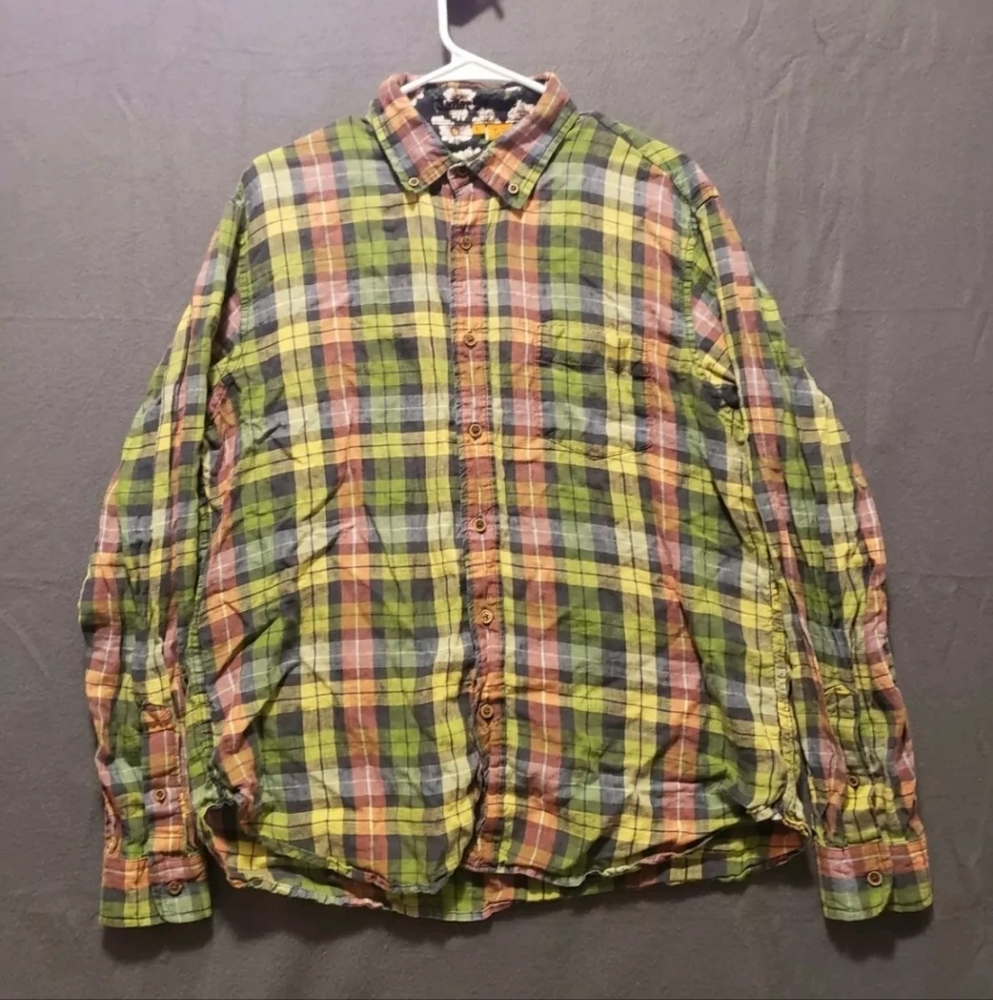 Tailor Vintage Size Large Multicolor 100% Linen